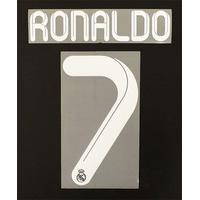 2011-12 Real Madrid Third White Name Set Ronaldo #7