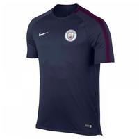 2017-2018 Man City Nike Squad Training Shirt (Navy)