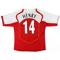 2004-05 Arsenal Home Shirt Henry #14 (Excellent) XL