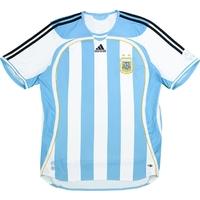 2005 07 argentina home shirt excellent l