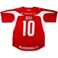 2009-10 Silkeborg IF Home Shirt Bech #10 (Very Good) M