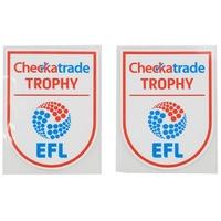 2016 17 checkatrade trophy efl pro s player issue patch pair