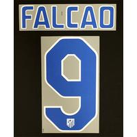 2011 12 atletico madrid home blue name set falcao 9