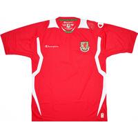 2008 10 wales home shirt very good m