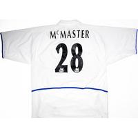 2002-03 Leeds United Home Shirt McMaster #28 XL