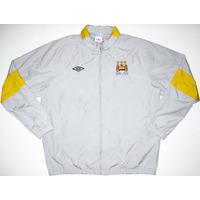 2010 11 manchester city player worn europa league woven jacket xl