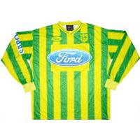 2005-06 AEK Larnaca Match Issue Home L/S Shirt Datoru #9