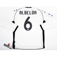 2010-11 Valencia L/S Player Issue Home Shirt Albelda #6 *w/Tags*