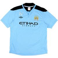 2011-12 Manchester City Staff Worn Umbro Training Shirt \'DP\' XL