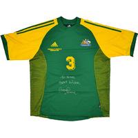 2004 australia match worn signed home shirt 3 moore v venezuela