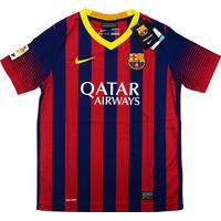 2013 14 barcelona home shirt bnib boys