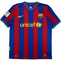 2009 10 barcelona home shirt excellent xl