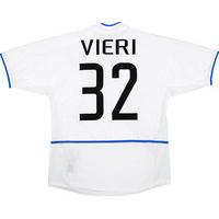 2002 03 inter milan away shirt vieri 32 excellent l