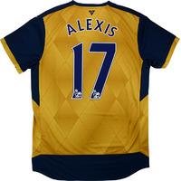 2015 16 arsenal away shirt alexis 17 wtags