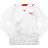 2006-08 Switzerland Player Issue Away L/S Shirt *Mint* L