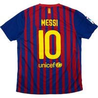 2011-12 Barcelona Home Shirt Messi #10 (Excellent) M.Boys