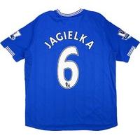 2009 10 everton home shirt jagielka 6 very good m