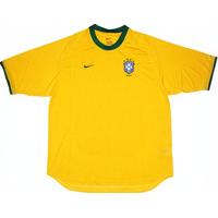 2000 02 brazil home shirt excellent l