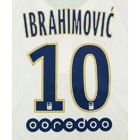 2014-15 Paris Saint-Germain Away Ibrahimovi? #10 Name Set