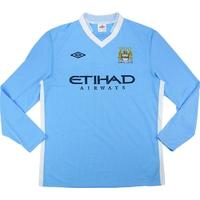 2011-12 Manchester City Home L/S Shirt *As New* XL