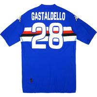 2009-10 Sampdoria Match Issue Home Shirt Gastaldello #28 (v Feyenoord)