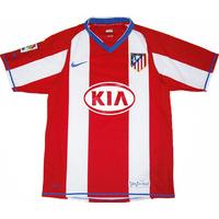 2007 08 atletico madrid home shirt excellent l