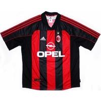 2000 02 ac milan home shirt very good xl