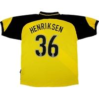 2003-04 Bristol Rovers Away Shirt Henriksen #36 (Good) XL