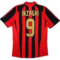 2005 06 ac milan home shirt inzaghi 9 excellent xl