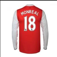 2016-17 Arsenal Long Sleeve Home Shirt (Monreal 18)