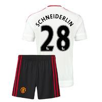 2015-16 Man Utd Away Mini Kit (Schneiderlin 28)