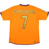 2006 08 barcelona away shirt gudjohnsen 7 excellent xl