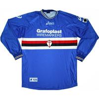 2001 02 sampdoria ls home shirt very good xl