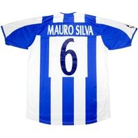 2003 04 deportivo match worn champions league home shirt mauro silva 6 ...