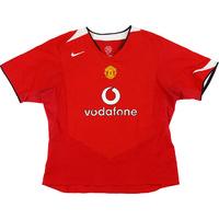 2004 06 manchester united home shirt good womens xl