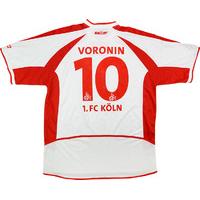 2003 04 fc koln home shirt voronin 10 very good xxl