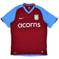 2008-09 Aston Villa Home Shirt (Very Good) XL