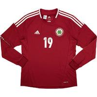 2012-13 Latvia Match Issue Home L/S Shirt #19