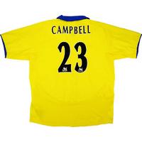 2003 05 arsenal away shirt campbell 23 very good xl