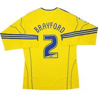 2010-11 Derby County Away L/S Shirt Brayford #2 (Excellent) L