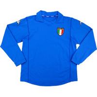 2002 Italy Home L/S Shirt (Excellent) Womens (L)