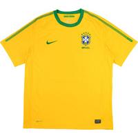 2010-11 Brazil Home Shirt (Very Good) S