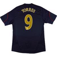 2009-10 Liverpool Away Shirt Torres #9 (Very Good) M