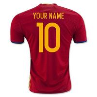 2016 2017 spain home shirt your name kids