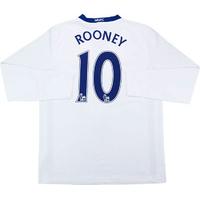 2008-10 Manchester United Away L/S Shirt Rooney #10 (Excellent) M