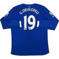 2015-16 Everton Home L/S Shirt G. Deulofeu #19 *As New* XL