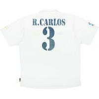 2001-02 Real Madrid Centenary Home Shirt R.Carlos #3 (Good) XL