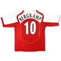 2004 05 arsenal home shirt bergkamp 10 very good l