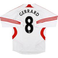 2007 08 liverpool away ls shirt gerrard 8 wtags l