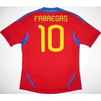 2010 11 spain world champions home shirt fabregas 10 wtags